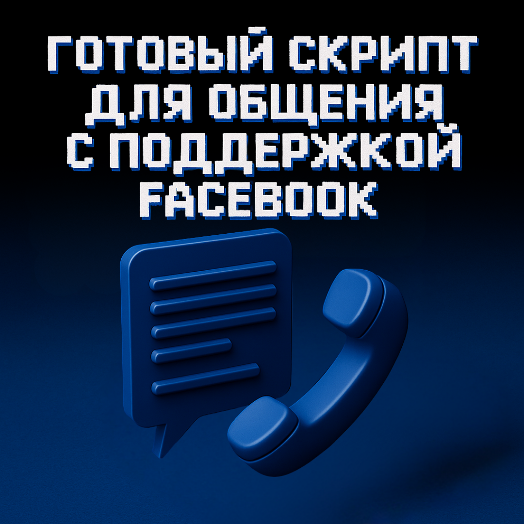 Готовый скрипт для общения с поддержкой Facebook, который слышат